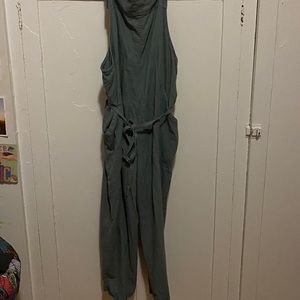 Dusty green overalls